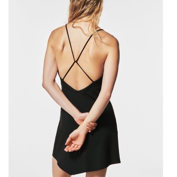 Zara surplice little black dress  S *blogger fave* - Picture 3 of 7